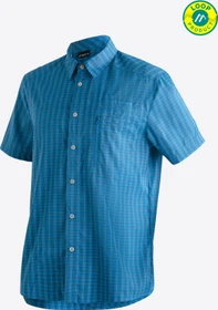 Maier Sports Mats Hemd kurzarm blue check (Herren)