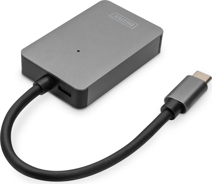 Digitus USB-C Card Reader, Dual-Slot-Cardreader, USB-C 3.0 [Stecker]