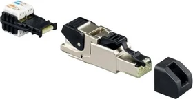 Rutenbeck 13900320, US-Cat6a iso B, RJ-45 Cat6A Modularstecker, feldkonfektionierbar