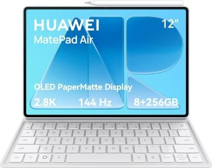 Huawei MatePad Air, weiß, 12GB RAM, 256GB, Bundle mit QWERTZ-Keyboard und Eingabestift