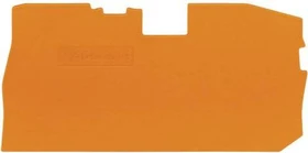 Wago Abschluss- und Zwischenplatte 1mm dick, orange, 25 Stück