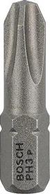 Bosch Professional Extra Hart Kreuzschlitz Bit 1/4", PH3x25mm, 3 Stück