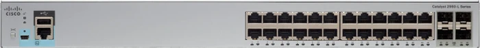 Cisco Catalyst 2960-L LAN Lite Rackmount Gigabit Managed Switch, 24x RJ-45, 4x SFP
