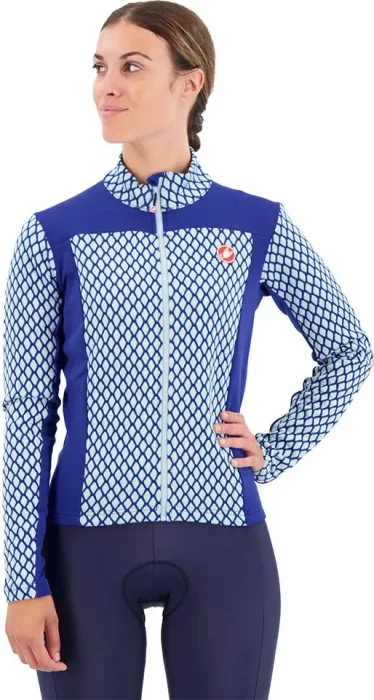 Castelli Sfida 2 Trikot langarm sodalite blue/sterling blue (Damen)