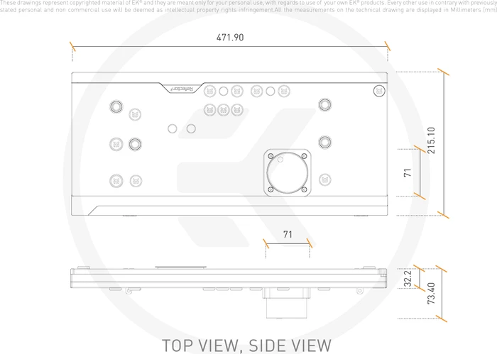 EK Water Blocks Quantum Line EK-Quantum Reflection² PC-O11D XL D5 PWM D-RGB, Verteilerplatte mit Pumpe, Acryl