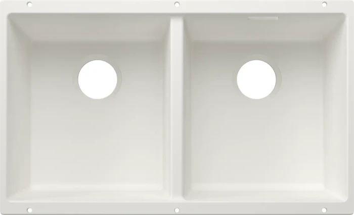 Blanco Subline 350/350-U Unterbau Doppelspüle weiß