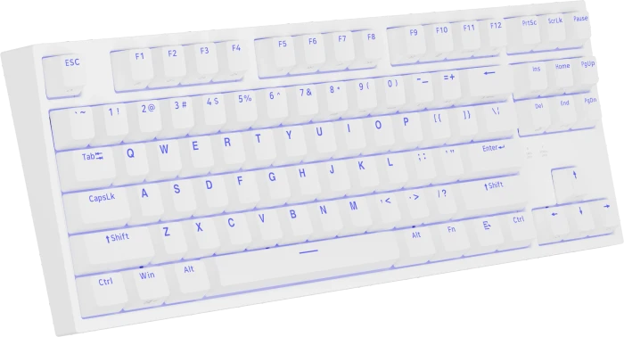 Genesis Thor 404 TKL, weiß, LEDs RGB, hot-swap, Gateron Pro YELLOW, USB, US