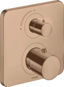 Hansgrohe Axor Citterio M Thermostat mit Absperrventil brushed red gold