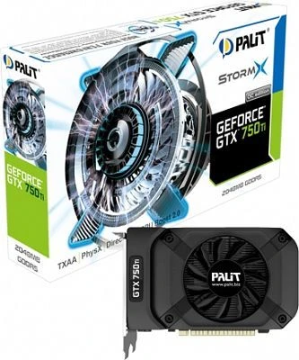 Palit GeForce GTX 750 Ti StormX OC, 2GB GDDR5, VGA, DVI, Mini HDMI