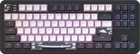 Dark Project ALU87B Bushido Gaming Keyboard, schwarz/weiß, LEDs RGB, g3ms Moonstone, USB, UA/US (DPKB_BUSHIDO_87_ANSI_UA)