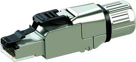 Telegärtner MFP8 IE T568 B RJ-45 Cat6a Modularstecker, feldkonfektionierbar, 10er-Pack