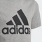 adidas Essentials T-Shirt kurzarm medium grey heather/black (Junior) Vorschaubild