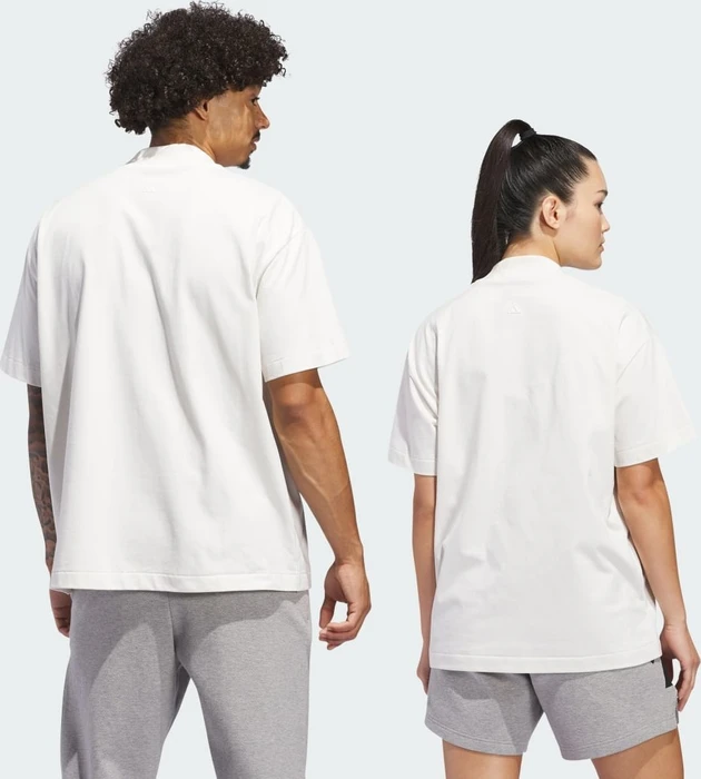 adidas Basketball 001 T-Shirt kurzarm cloud white/black/red