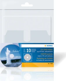 Herma CD/DVD-Sichthüllen, transparent, 10 Stück
