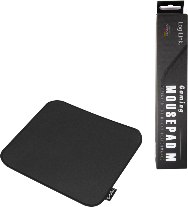 LogiLink Gaming Mauspad schwarz, 250x220mm, Size M