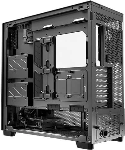 Antec Flux Pro, schwarz/braun, Glasfenster