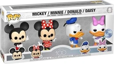 FunKo Pop! Disney - 100th: Mickey, Minnie, Donald, Daisy