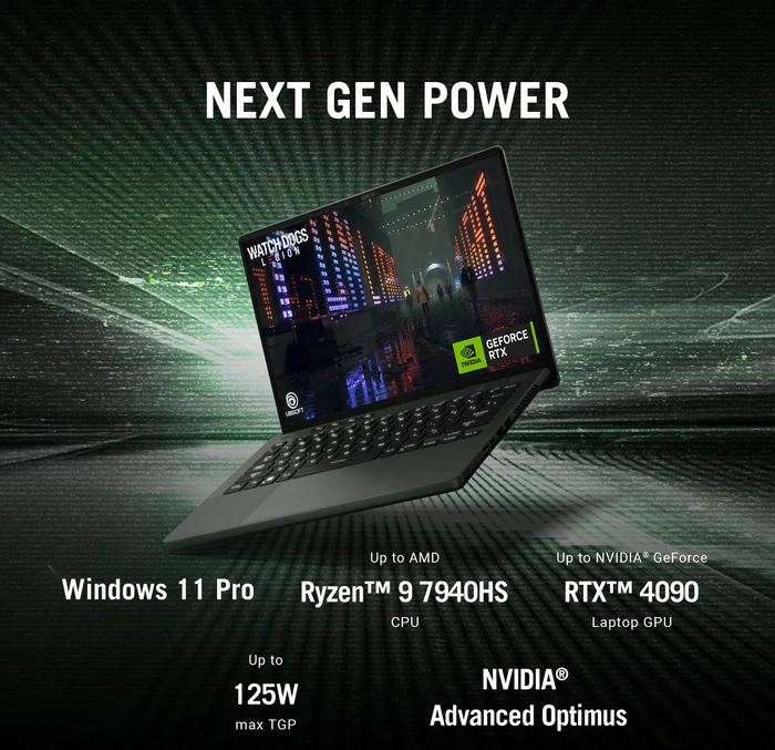 ASUS ROG Zephyrus G14 (2023) GA402NV-N2027W, Eclipse Gray, Ryzen 7 7735HS, 16GB RAM, 1TB SSD, GeForce RTX 4060, DE