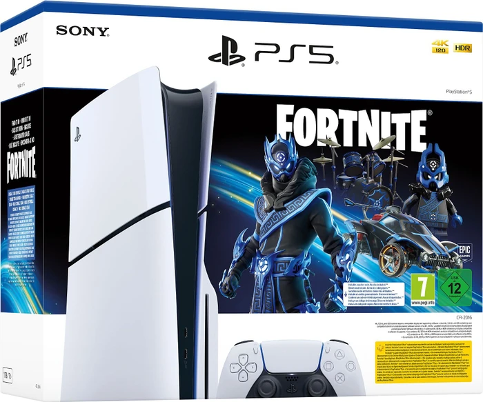 Sony PlayStation 5 Slim - 1TB Fortnite Cobalt Star Bundle weiß