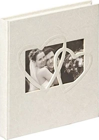 Walther Design Buch Gästebuch Hochzeit Heart 23x25 weiß