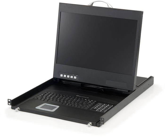 LevelOne KVM-8901DE, 19" LCD KVM Konsole, DE