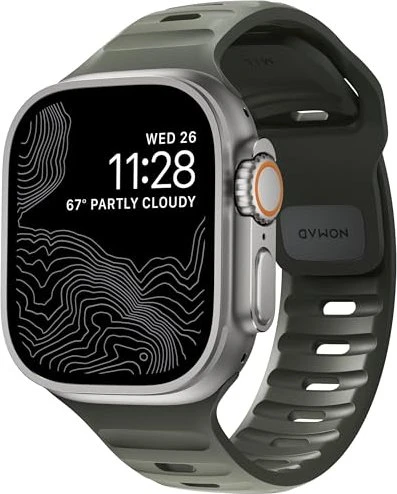 Nomad Sport Band V2 für Apple Watch 42mm/44mm/45mm Ash Green