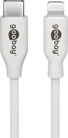 Wentronic Goobay Lightning/USB-C Lade- und Synchronisationskabel 1.0m Retail Polybag weiß