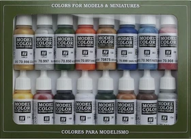Vallejo Model Color Folkstone Basics Farbset, 16-tlg.
