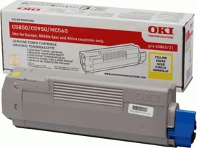 OKI Toner 43865721 gelb