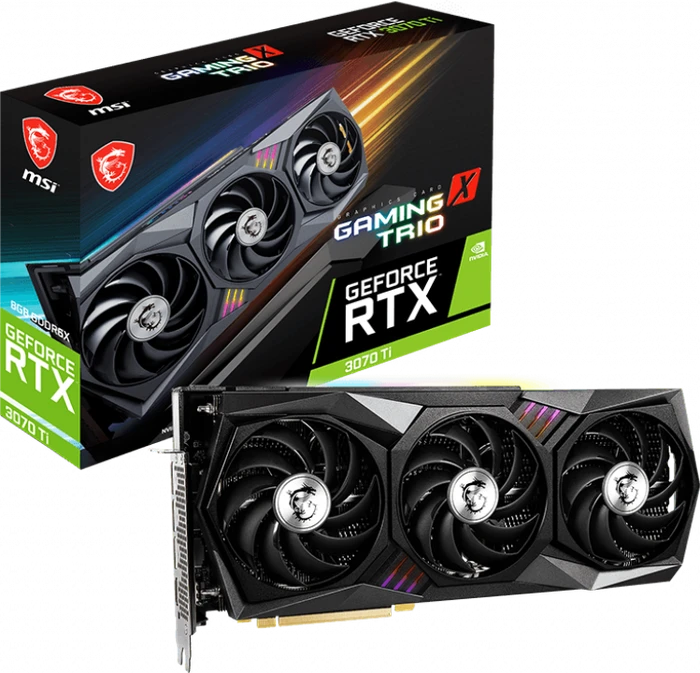 MSI GeForce RTX 3070 Ti Gaming X Trio 8G, 8GB GDDR6X, HDMI, 3x DP