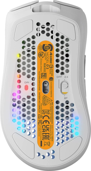 Glorious Model D 2 Wireless weiß, USB/Bluetooth