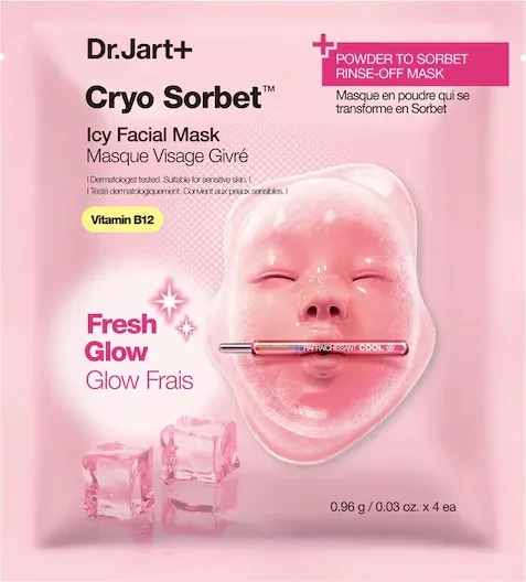 Dr. Jart+ Cryo Sorbet Icy Facial Mask, 4 Stück
