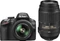 Nikon D3200 schwarz mit Objektiv AF-S DX 18-55mm 3.5-5.6 G II VR und AF-S DX 55-300mm 4.5-5.6 G ED VR Vorschaubild