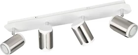 Trio Gillan Spot 4-flammig nickel/weiß