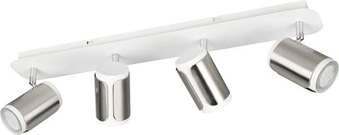 Trio Gillan Spot 4-flammig nickel/weiß