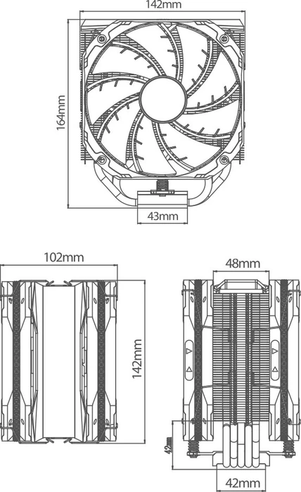 DeepCool AS500 Plus, weiß