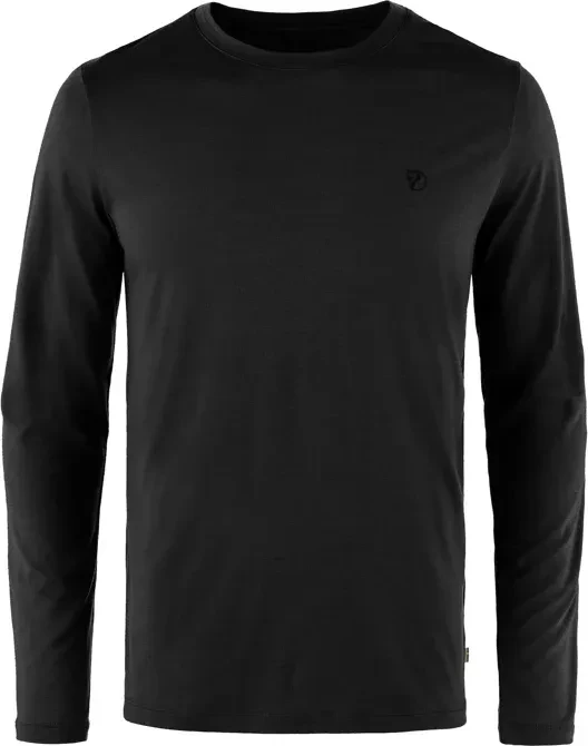 Fjällräven Abisko Wool Funktionsshirt langarm schwarz (Herren)