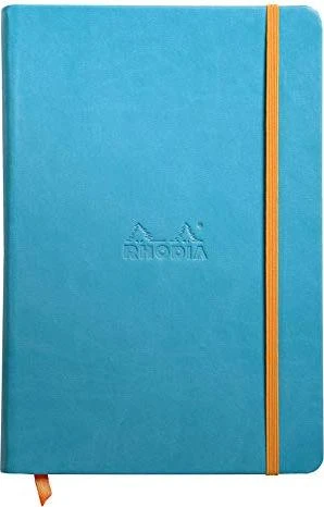 Rhodia Rhodiarama Notizbuch, A5, liniert, Hardcover, türkisblau, 96 Blatt