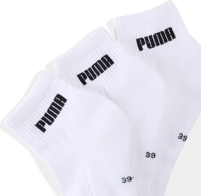 Puma Quarter Socken weiß, 3 Paare (938393-01) – Bild 3 von 3