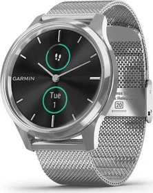 Garmin vivomove Luxe Aktivitäts-Tracker silver milanese/silver (010-02241-03)