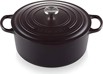 Le Creuset Signature Gusseisen Bräter rund 30cm schwarz matt