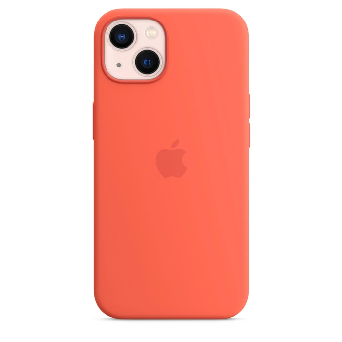 Apple Silikon Case mit MagSafe für iPhone 13 Nektarine