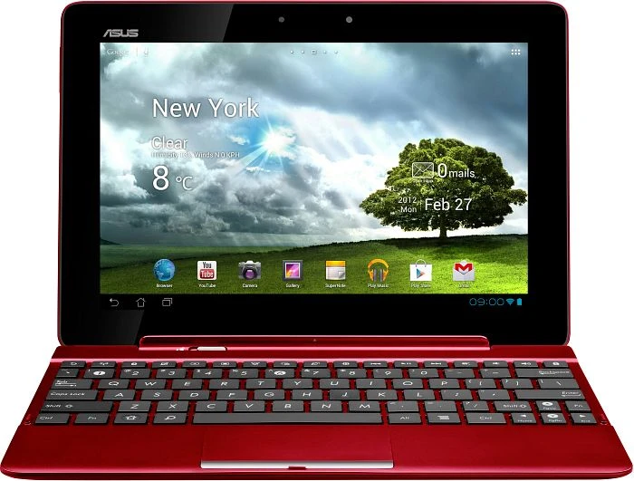 ASUS Transformer Pad TF300TG-1G097A, rot, 32GB, UMTS, KeyboardDock