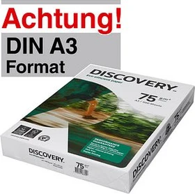 Discovery Eco Kopierpapier weiß, A3, 75g/m², 500 Blatt