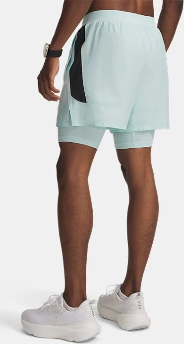 Under Armour Launch 2-in-1 Laufhose kurz refresh mint/black/reflective (Herren)