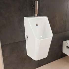Hansgrohe EluPura Original Q Urinal 600/300 mit Zulauf von oben und Ablauf nach unten/hinten spülrandlos, SmartClean