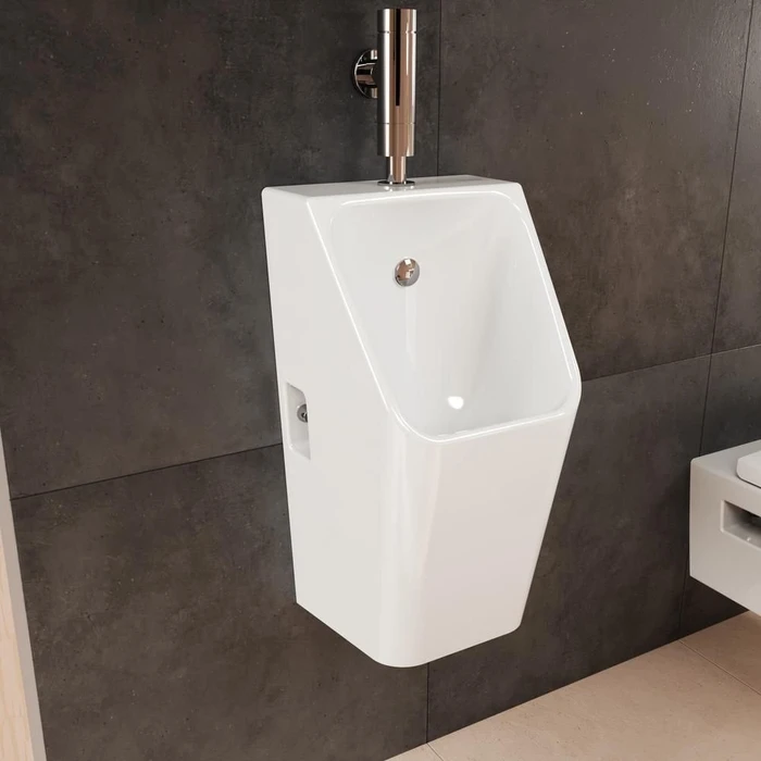 Hansgrohe EluPura Original Q Urinal 600/300 mit Zulauf von oben und Ablauf nach unten/hinten spülrandlos