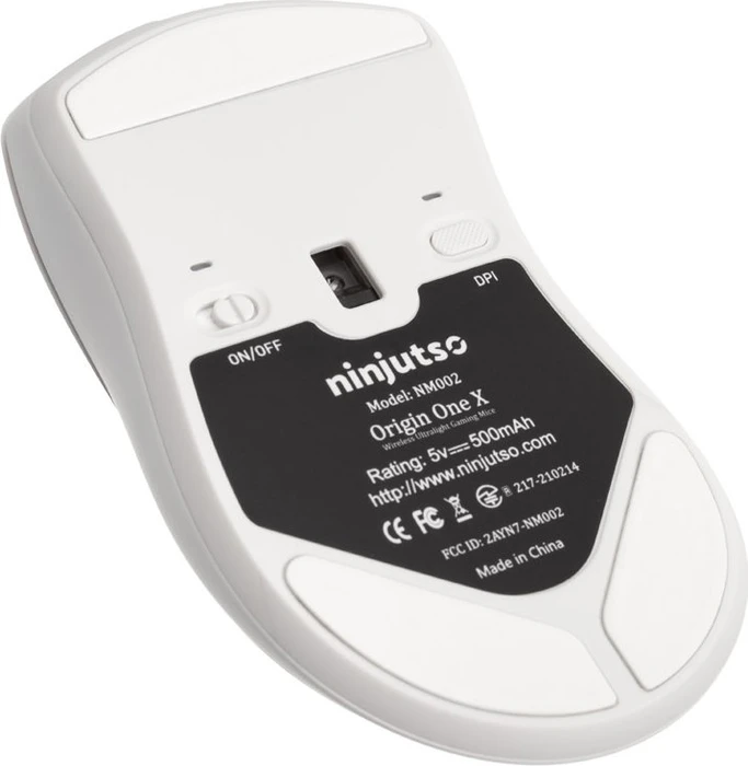 Ninjutso Origin One X Wireless Gaming Maus, weiß, USB