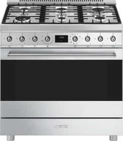 Smeg Symphony C9GMXD2 Elektroherd mit Gas-Kochfeld