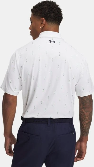 Under Armour Tee To Green Printed Poloshirt kurzarm white/midnight navy (Herren)